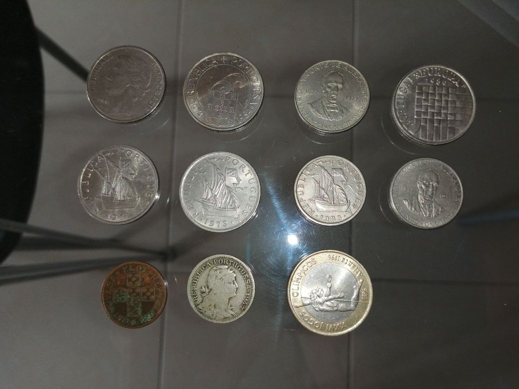 Nota e moedas Portugal