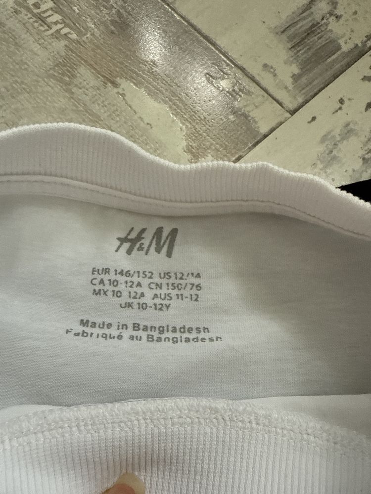 2 szt bluzeczek na długi rękaw H&M roz 146/152