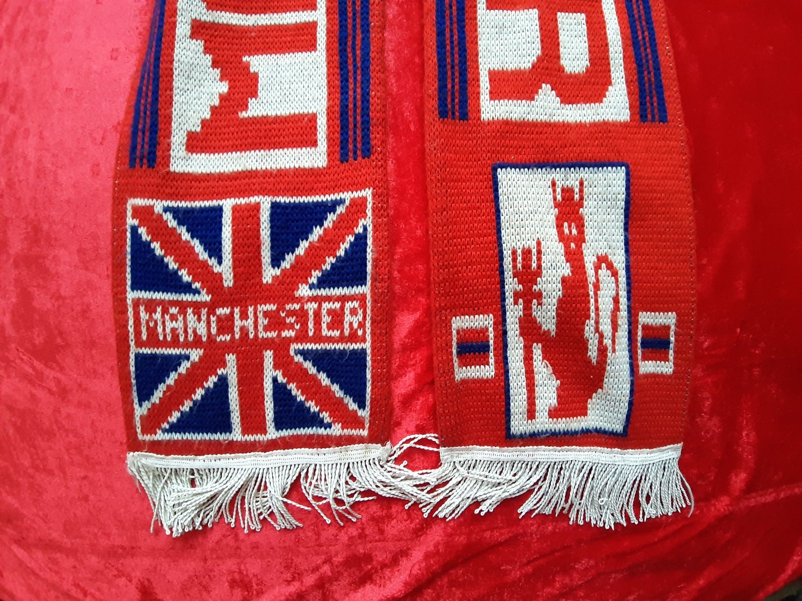 Szalik Manchester United lata 90te 100% Oryginał England piękny