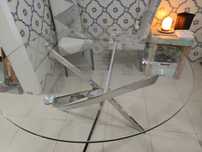 Mesa de vidro redonda