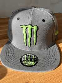 Czapka z daszkiem Monster Energy Snapback nowa new Era szara