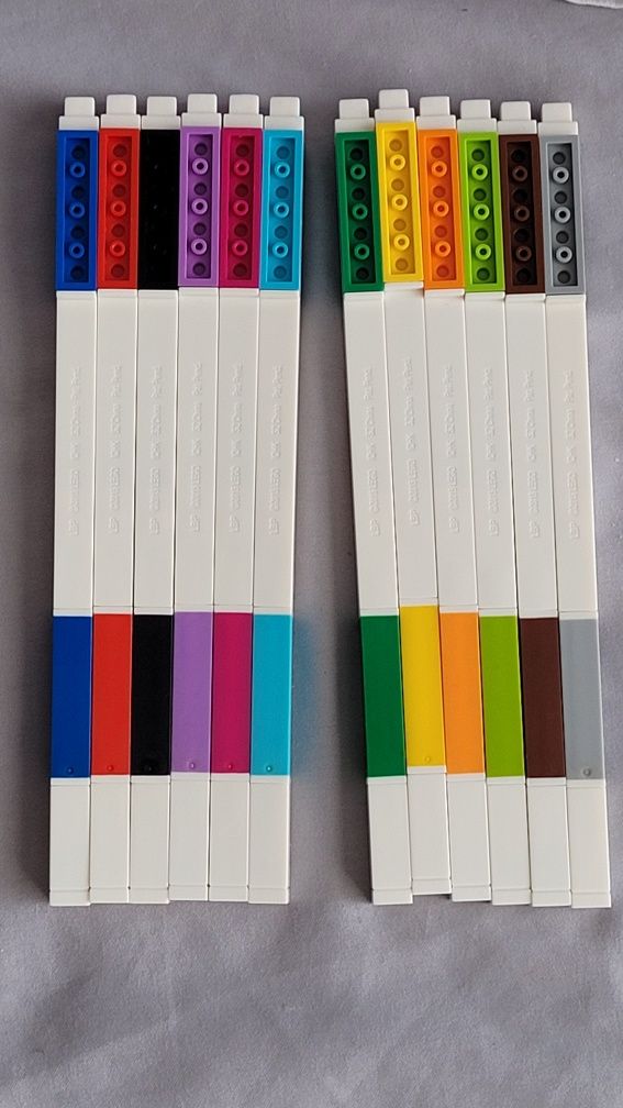 LEGO długopisy żelowe 12szt