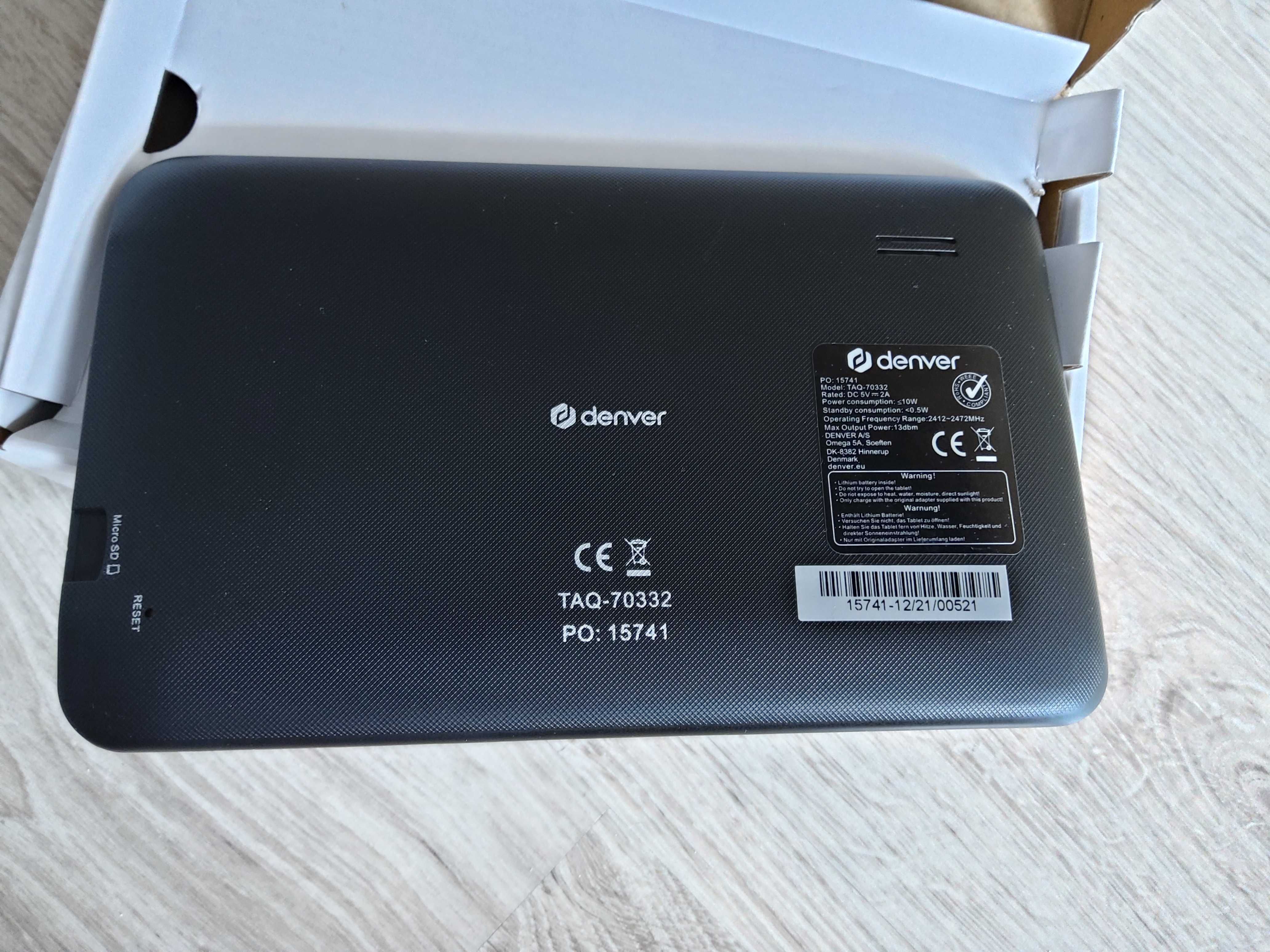 Tablet Denver 7” Android 8.1GO TAQ-70332 8GB 2MP