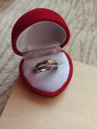Śliczny pierścionek pozłacany pierścionek powlekany złotem 18K