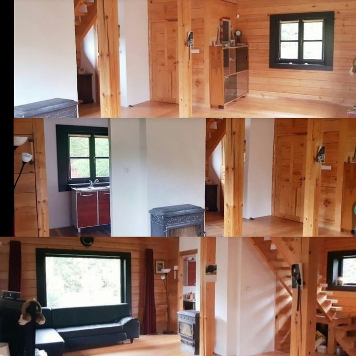 Dom całoroczny ocieplony z bali drewna 1000 m²