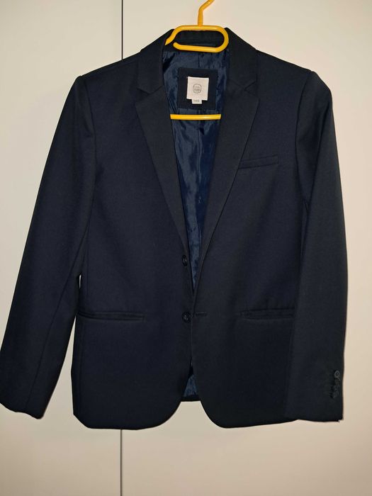 Garnitur chłopięcy granatowy 146/ 152