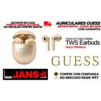 Auriculares Guess Bluetooth TWS Earbuds Gold Triangle - NOVOS