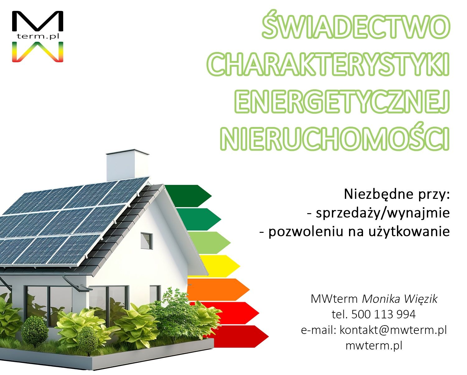 Certyfikat Energetyczny, Świadectwo Energetyczne ONLINE