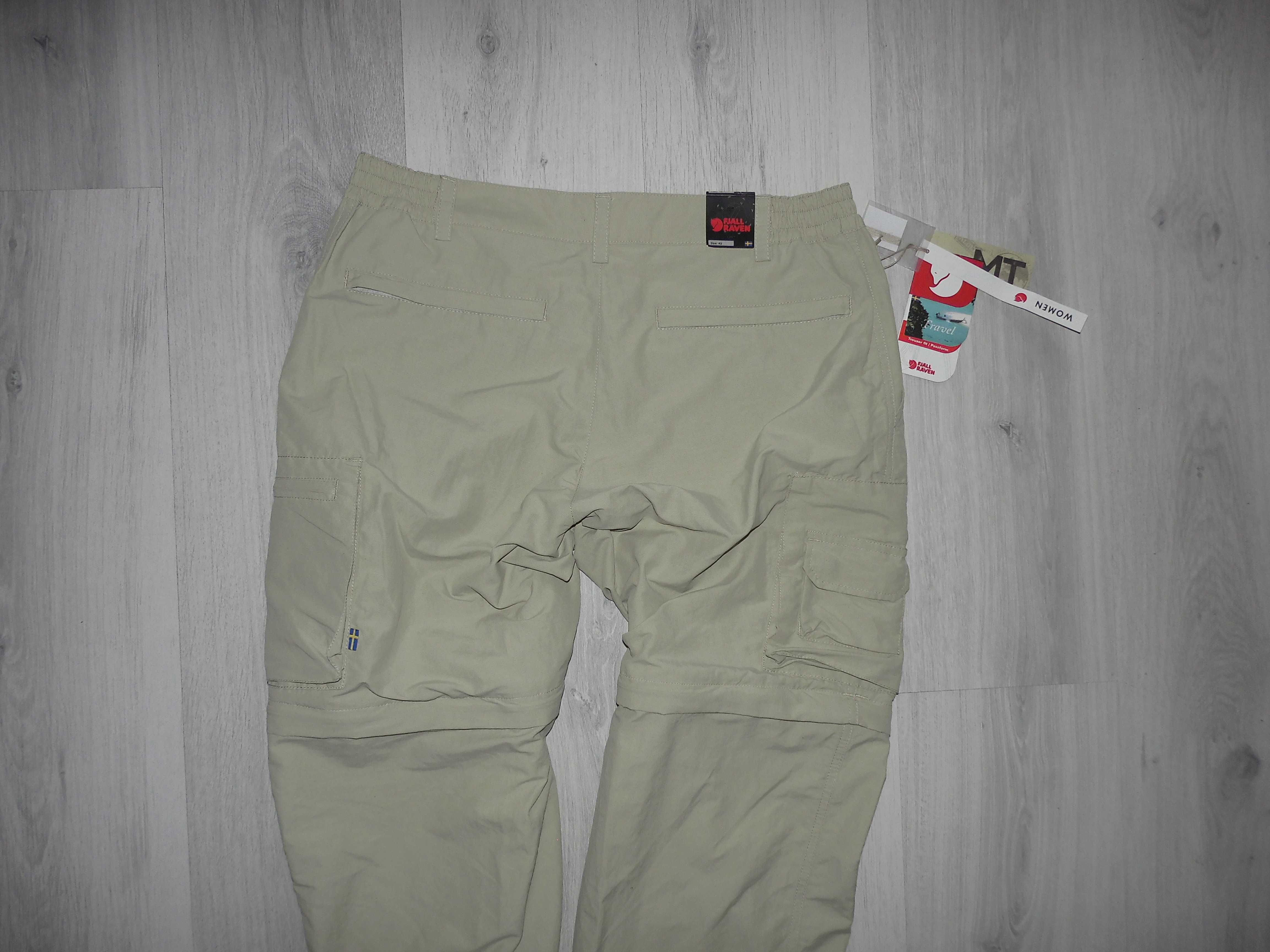 Fjallraven Sipora W Trousers Damskie Spodnie Trekkingowe 3 w 1 Nowe 42