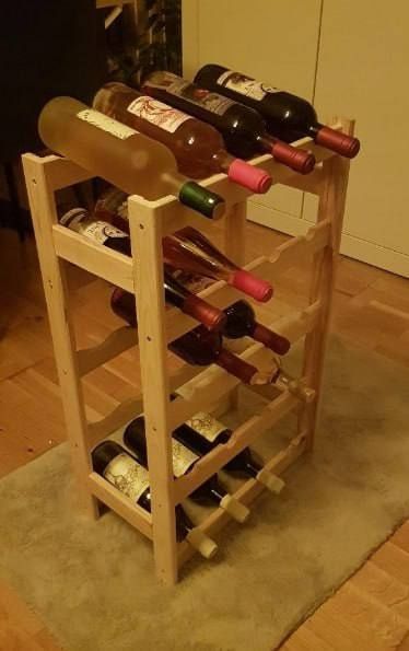 Stojak Regał Drewniany na Wino z Półkami na 20 Butelek
Stojak Regał D