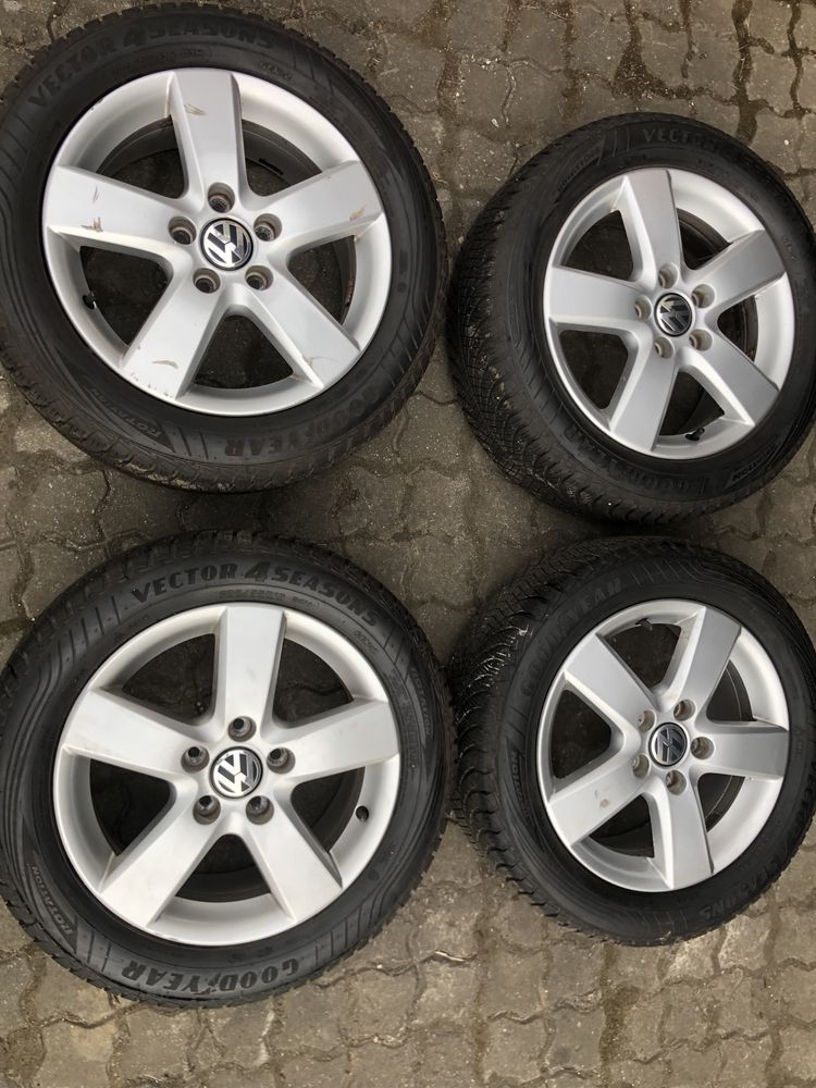 Alufelgi, golf 6, 7 205/55 R16 wielosezon goodyear !