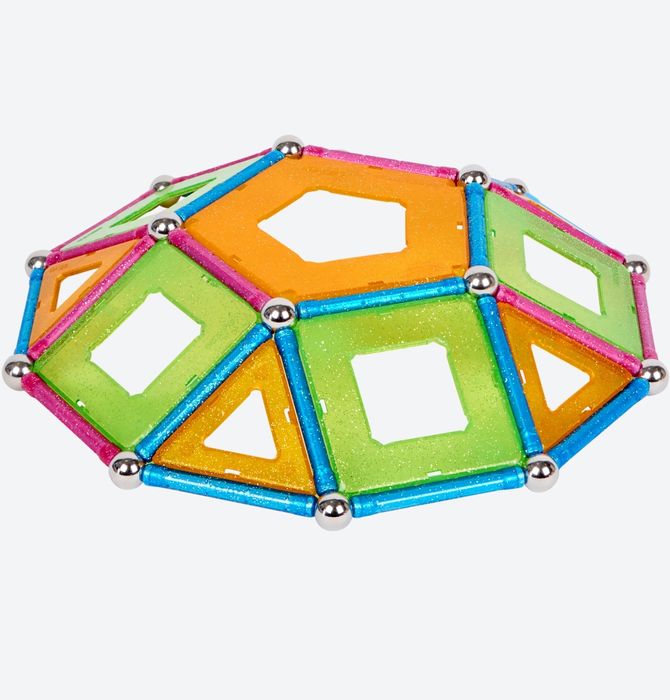 Geomag Klocki magnetyczne konstrukcyjne Brokatowe 70 elementów