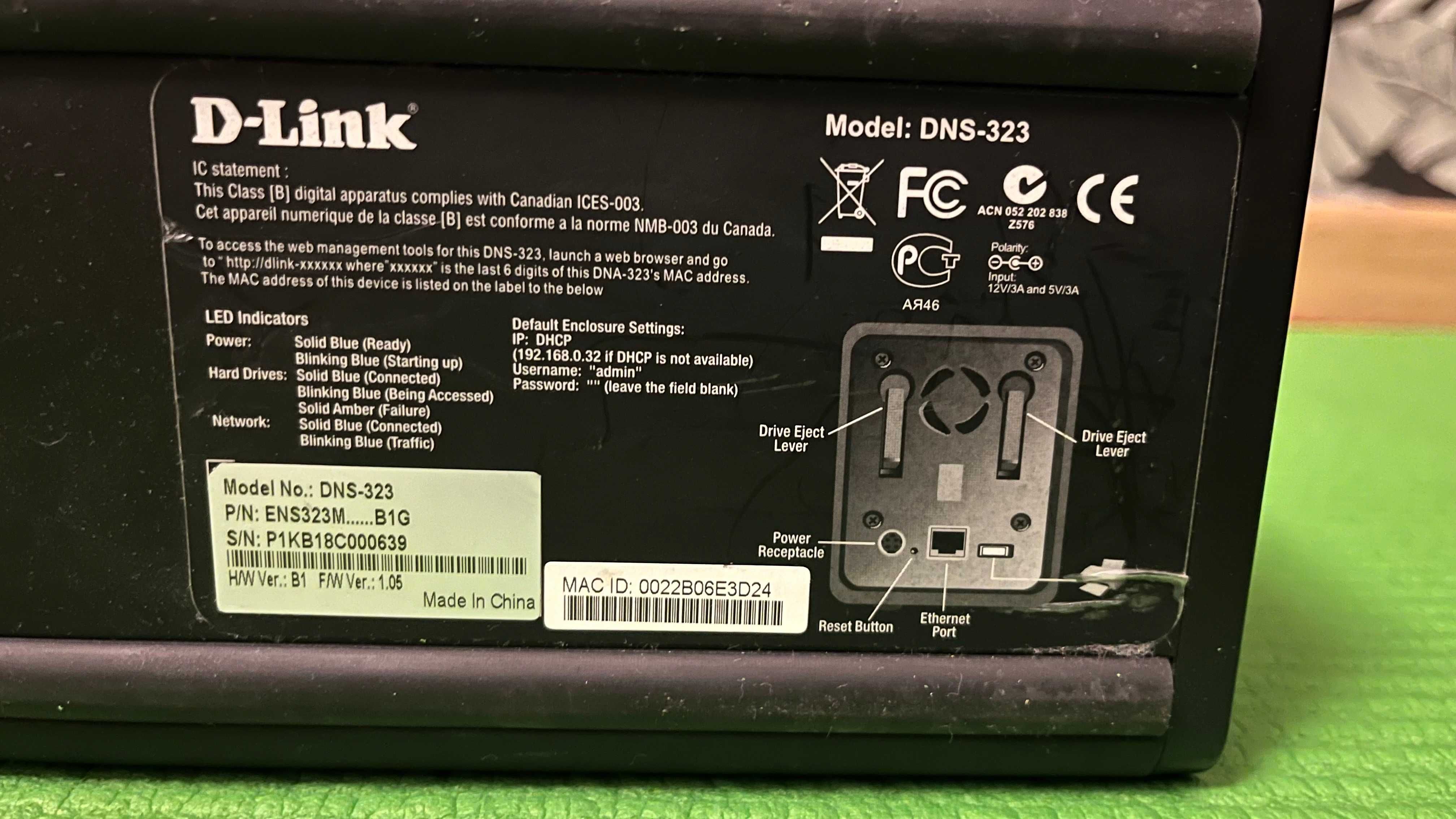Serwer plików D-LINK DNS-323
