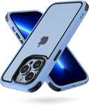 etui do iphone 13 pro crystal clear obudowa z tpu (niebieska/czarna)