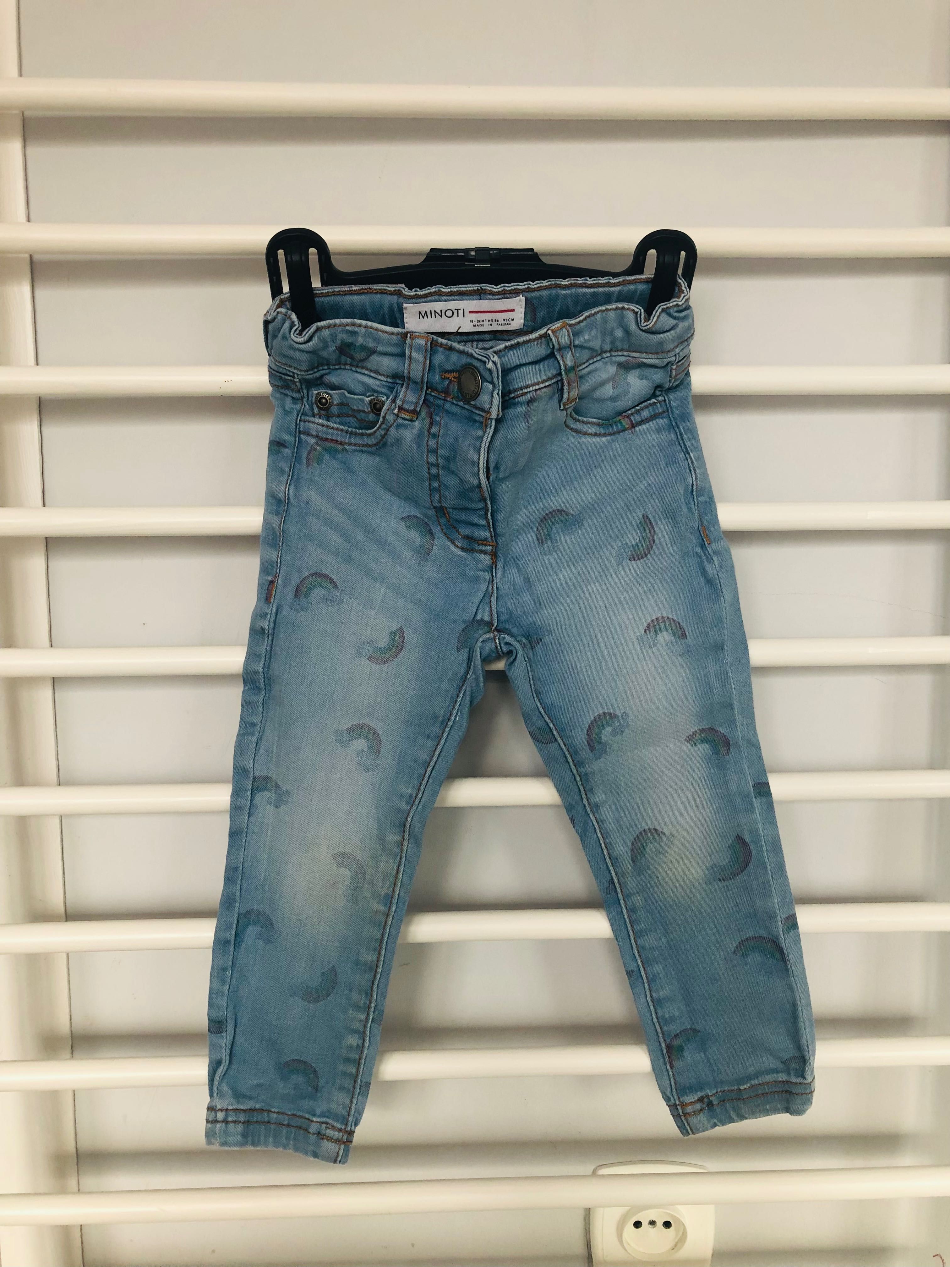 spodenki jeansowe Minoti r. 86-92