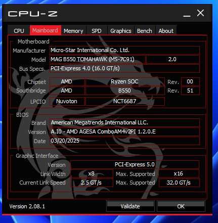 Комплект AMD Ryzen 7 5700X3D (96 МБ кешу L3)+ MSI B550 MAG tomahawk