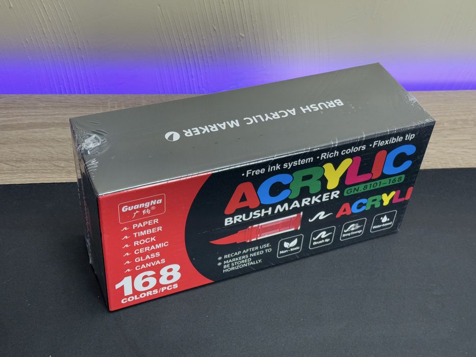 Guangna 168 акрилові маркери з розмальовкою