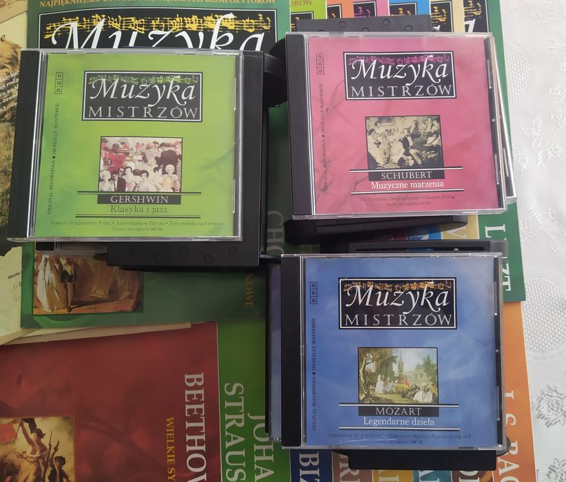 Muzyka Mistrzów  15 szt płyt  oraz  gazetki i okładki deAgostini