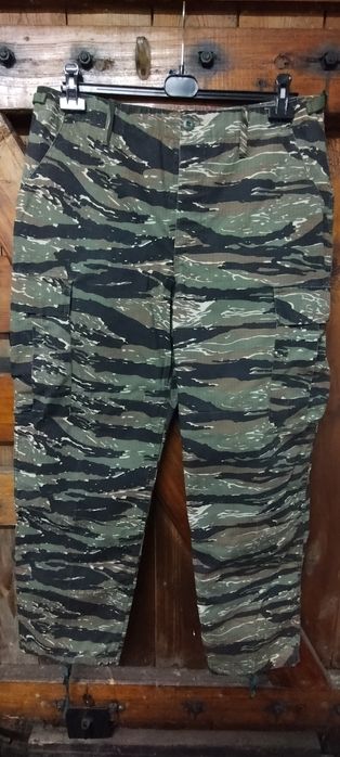 Spodnie Bojówki Tiger Camo Rip-stop Taktyczne Kamuflaż Na Ryby