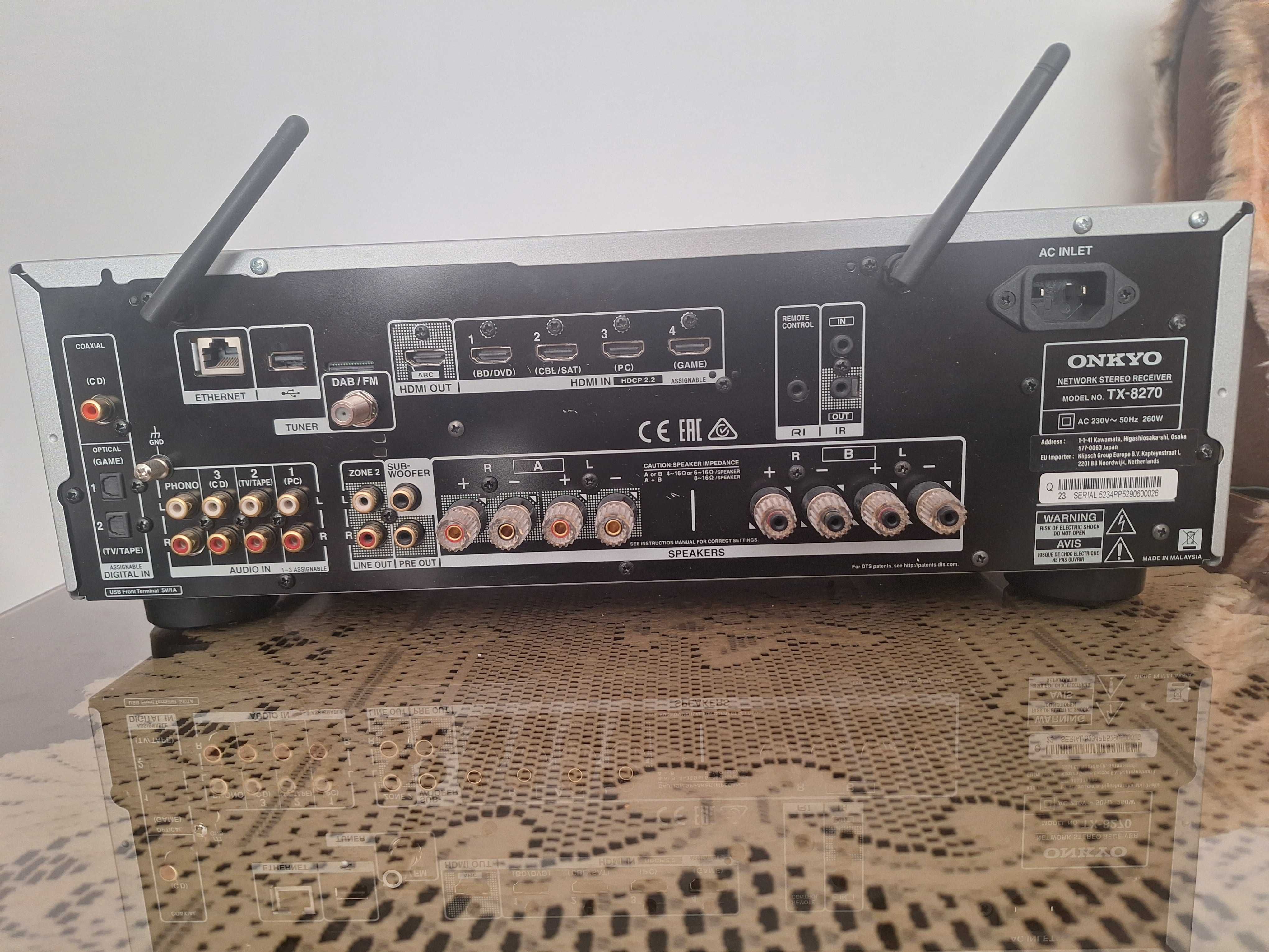 Amplituner  onkyo na gwarancji