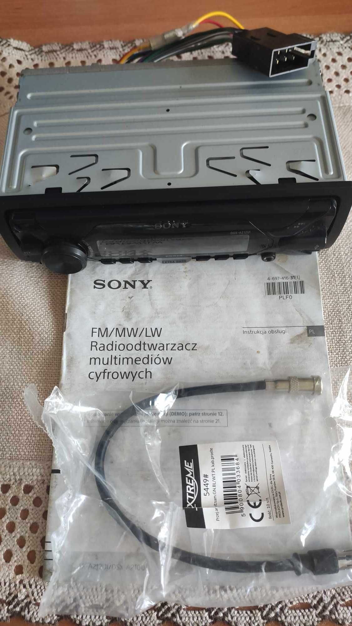 Radioodtwarzacz multimediów cyfrowych SONY DSX-A212UI