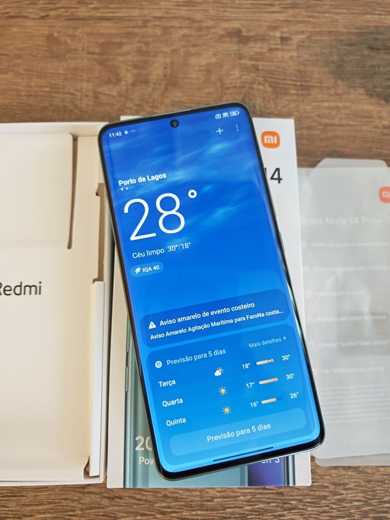 Xiaomi Redmi Note 14 Pro Plus  5G 12GB/512GB azul Seminovo Aceito Reto
