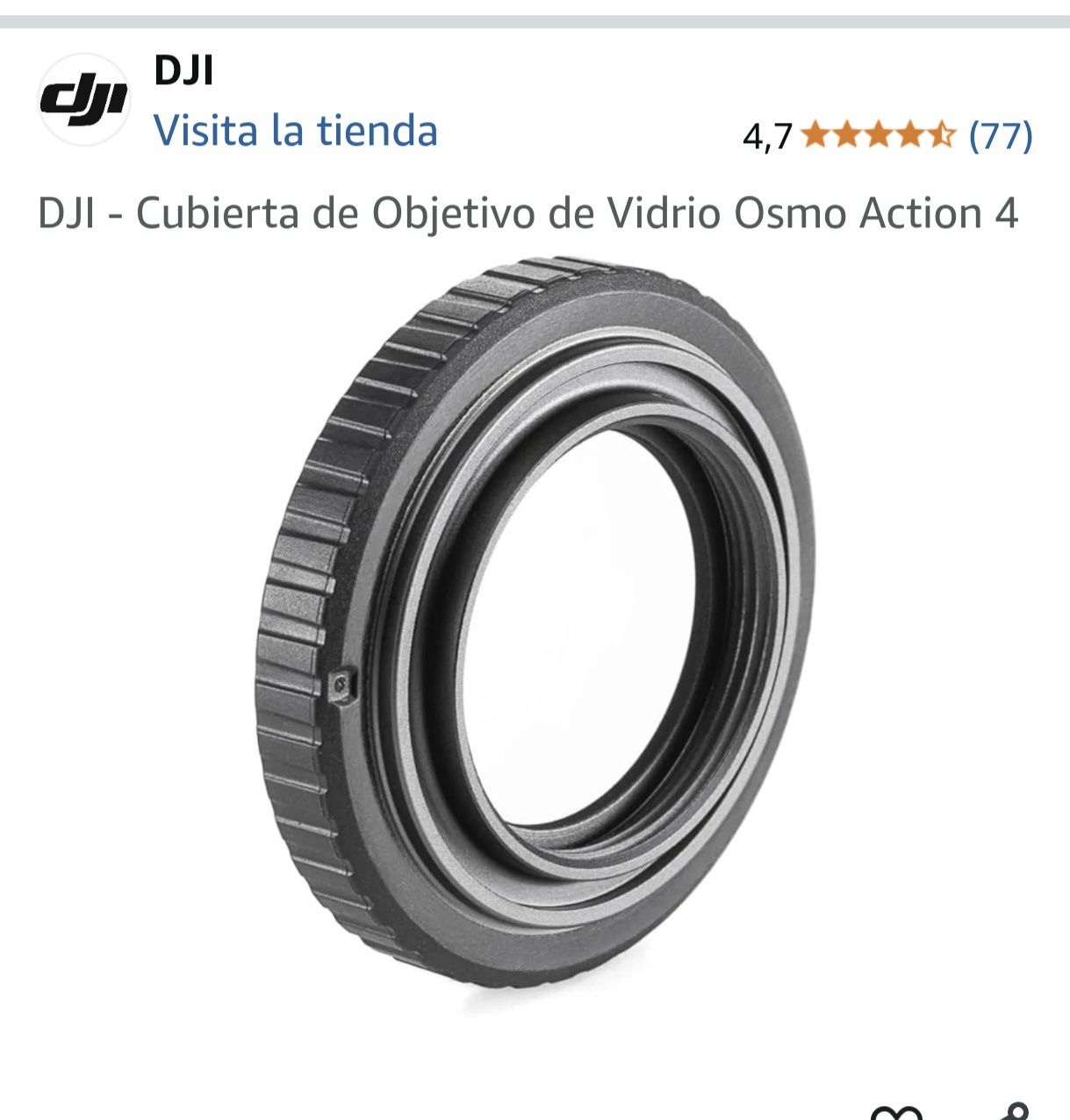 Protecção de objetiva para DJI OSMIO 4 ou 3