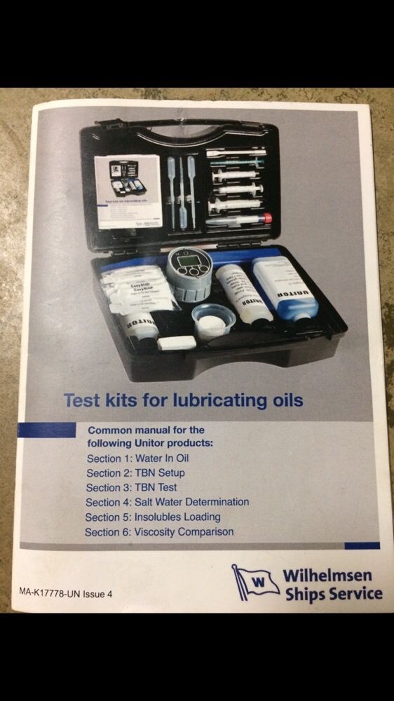 Test for lubricating oils. Unitor