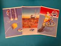 Colecção de 3 Cadernos Escolares Pepsi da Ambar Anos 80