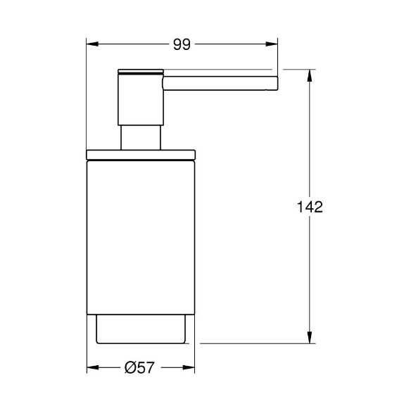 Дозатор рідкого мила Grohe Selection  (41028000)