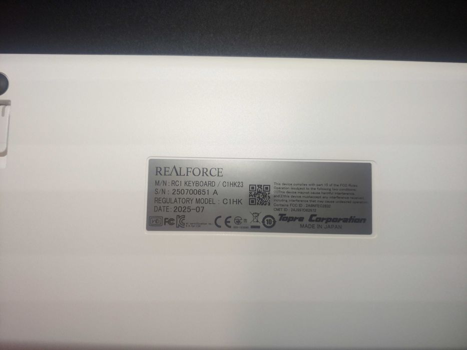 Продам клавіатуру Topre Realforce RC1 (C1HK23)