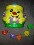 Fisher Price garnuszek ma klocuszek interaktywny