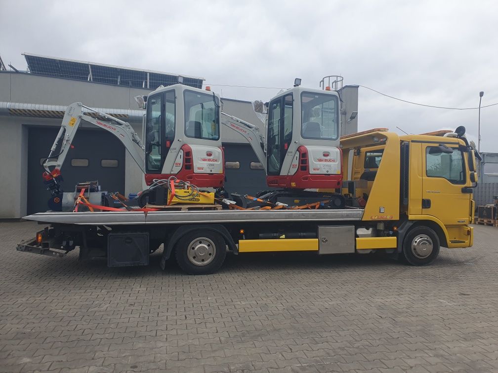 Wypożyczenie Wynajem Lawety Ciężarowej z płytą hydrauliczna