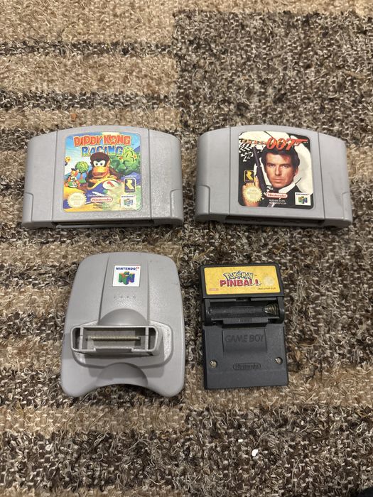 Jogos Nintendo 64 + Pokémon Pinball com adaptador