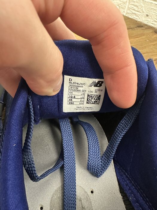 Мужские кроссовки new balance 574 45р синие