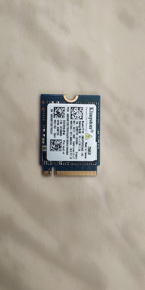 Dysk Kingston 256GB SSD NVMe 2230