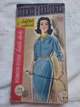 Suknie i garsonki z lekkich wełenek 1959 [moda kobieca PRL]