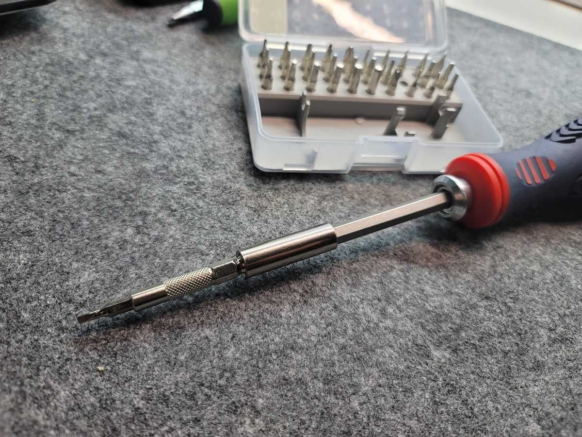 Магнитный адаптер переходник для минибит 4мм на 1/4" HEX (45 мм)