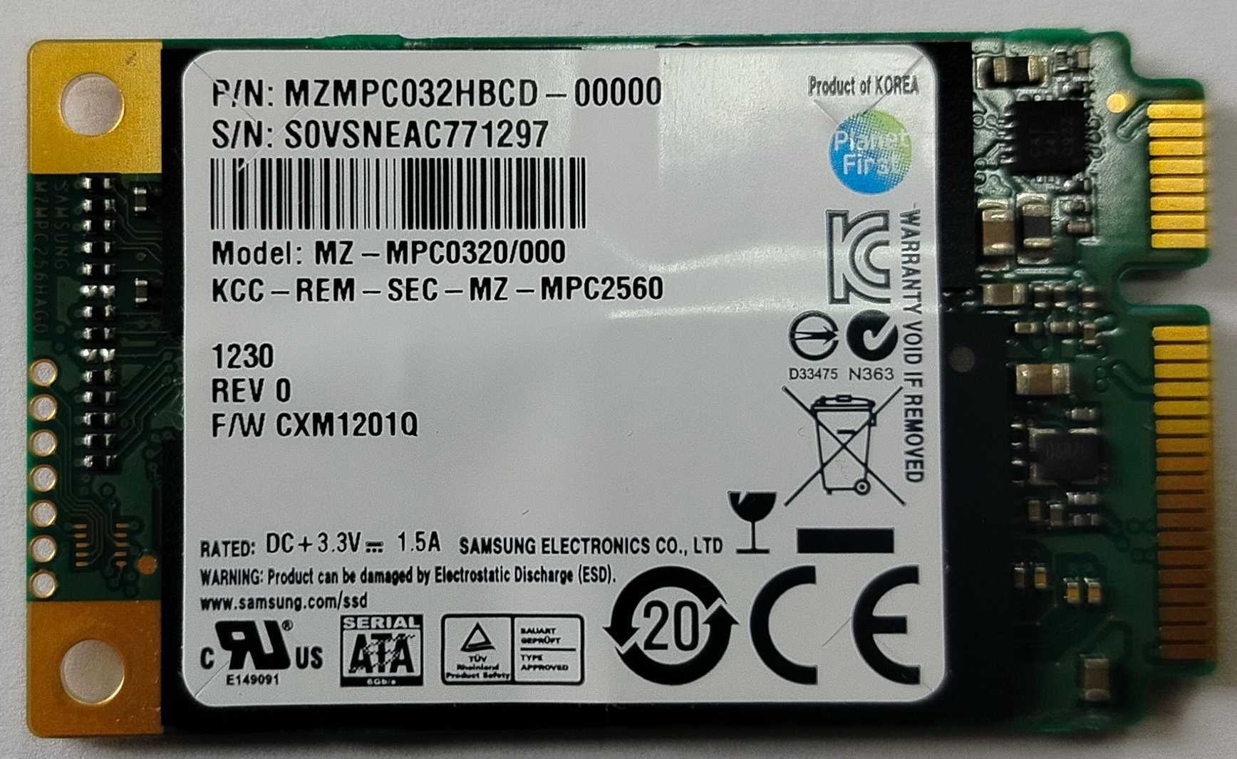 Samsung mSATA Solid State SSD MPC0320/000 - 32GB