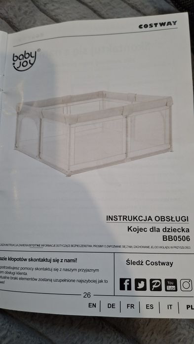 Kojec dla niemowląt