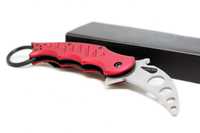 Karambit treningowy nóż składany do samoobrony FX kol. czerwony f478