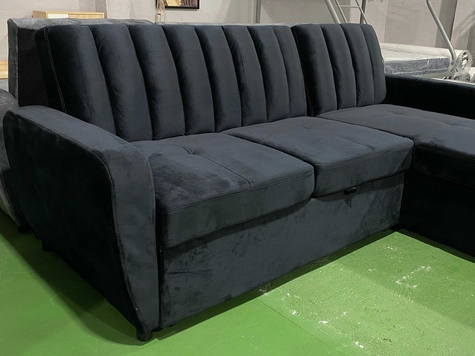 SOFA CAMA PRETO - ENVIO GRATIS