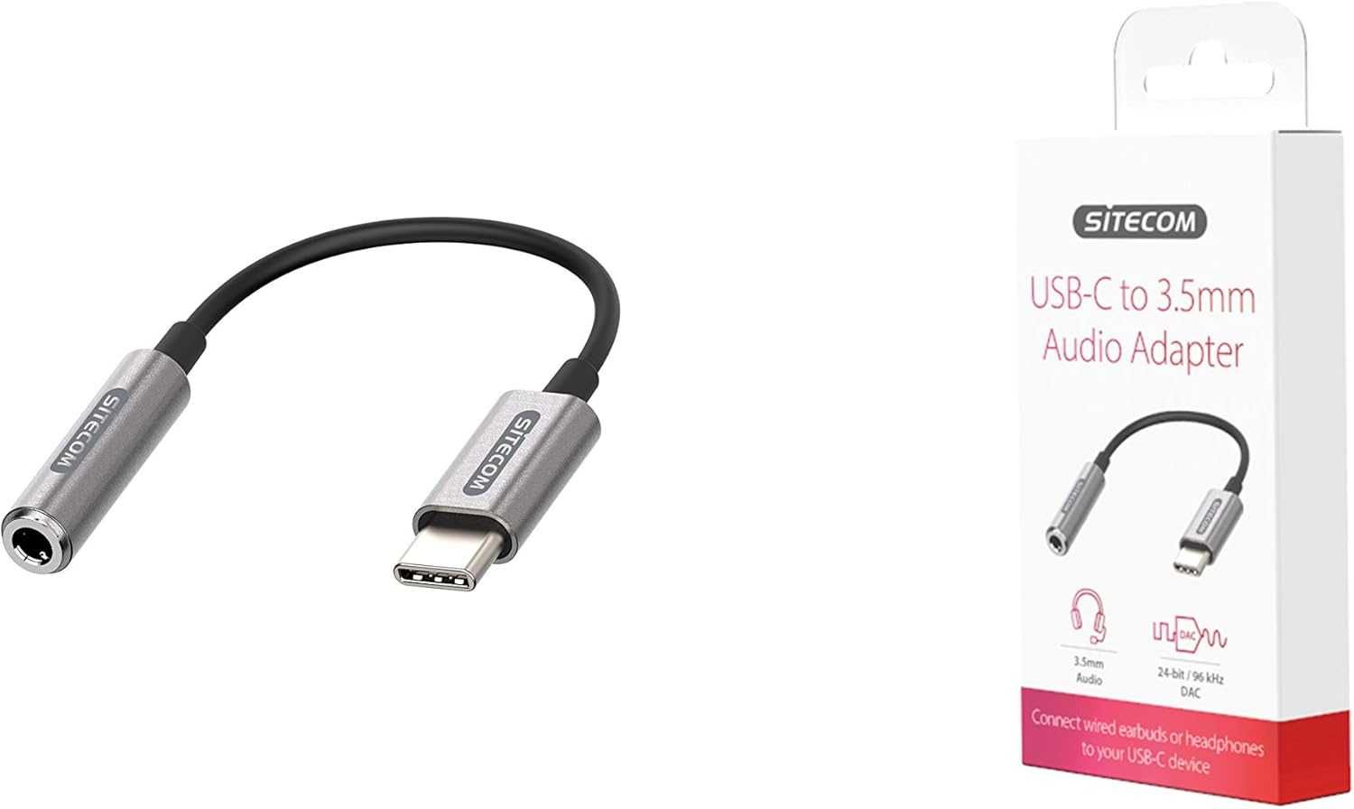 SITECOM adapter USB-C - AUDIO jack 3.5mm do sluchawek