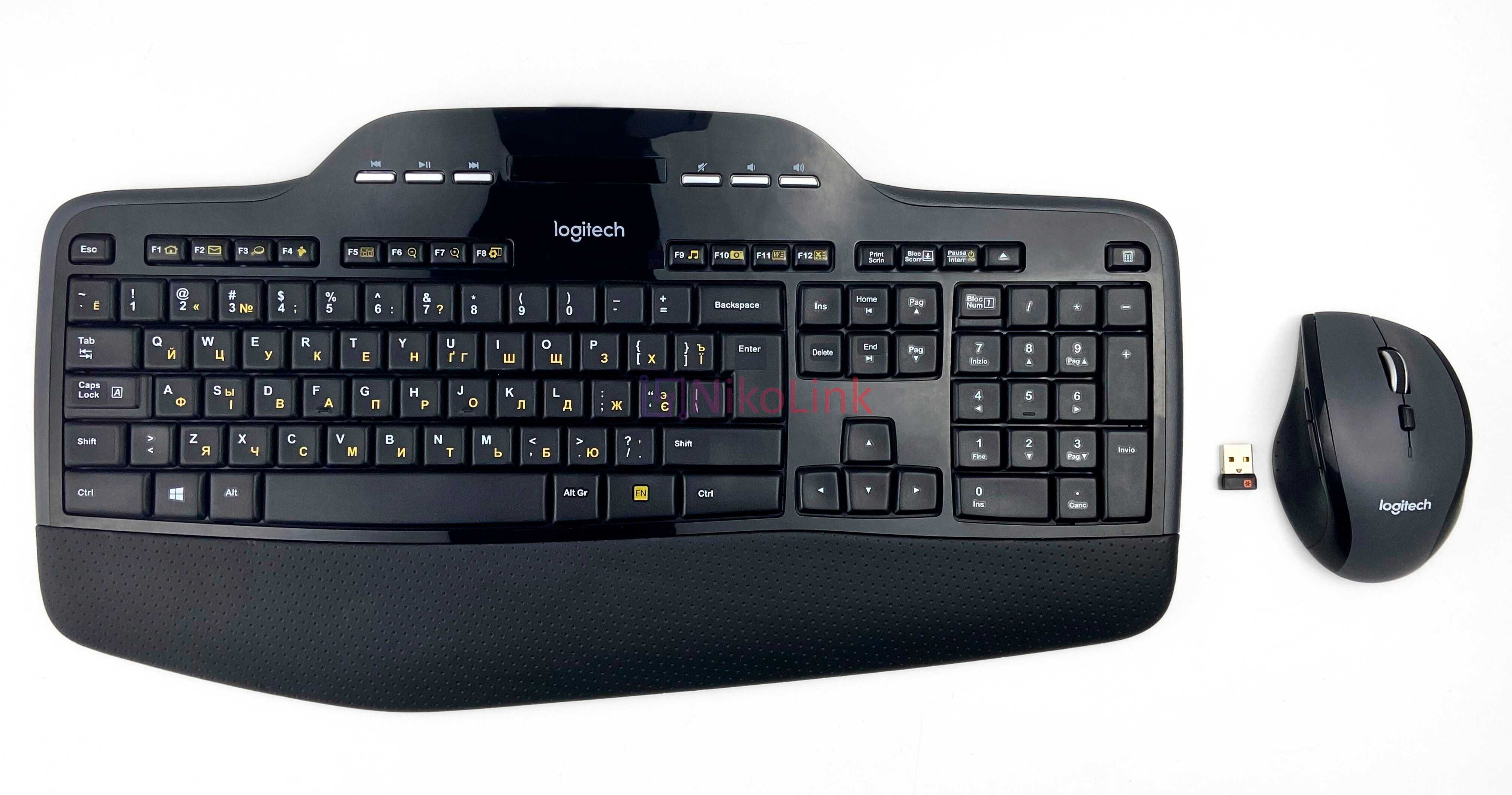 Бездротовий комплект Logitech MK710 - Клавіатура з екраном + Миша