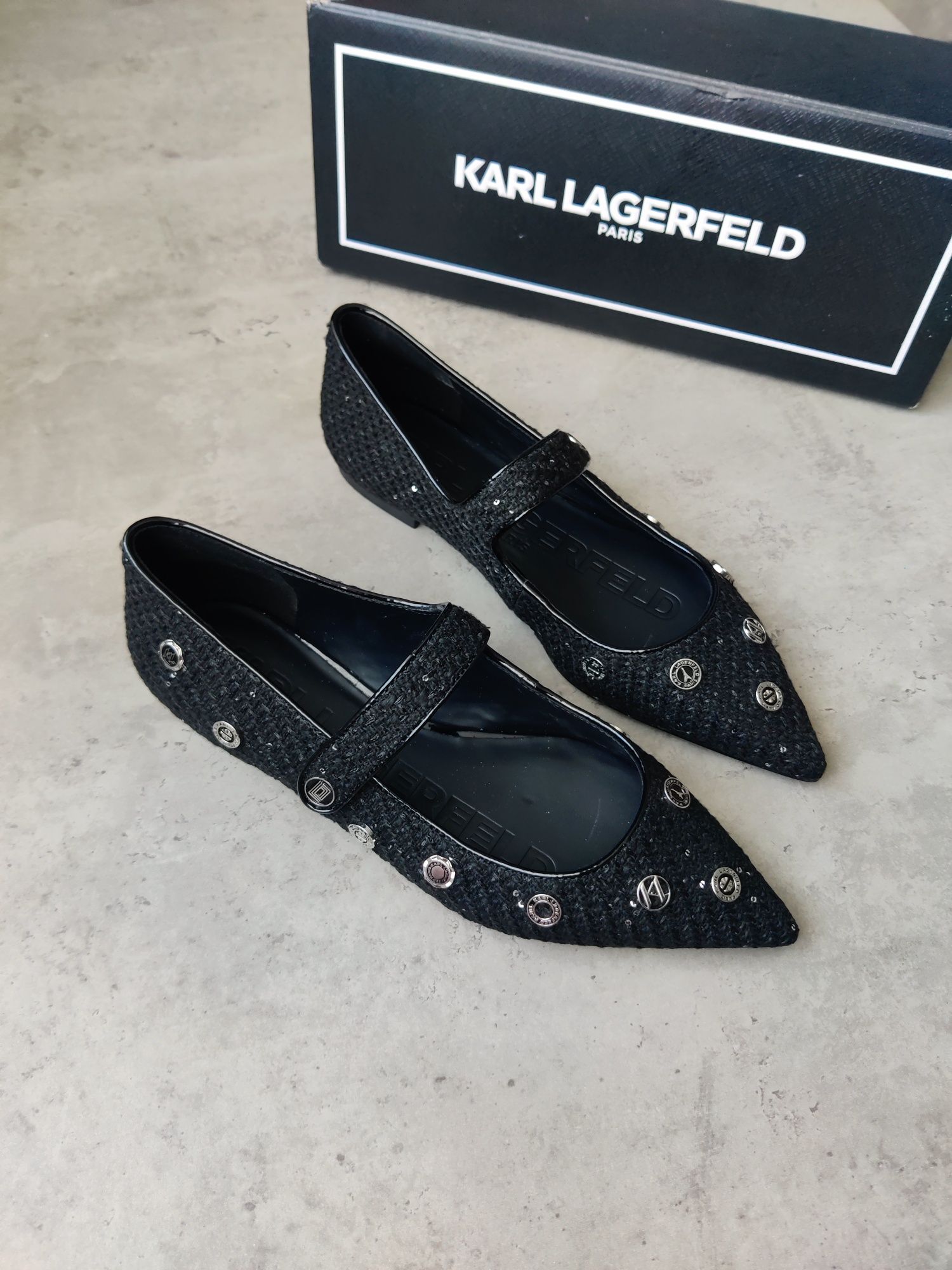 Балетки текстильні бренд Karl Lagerfeld розмір US 7