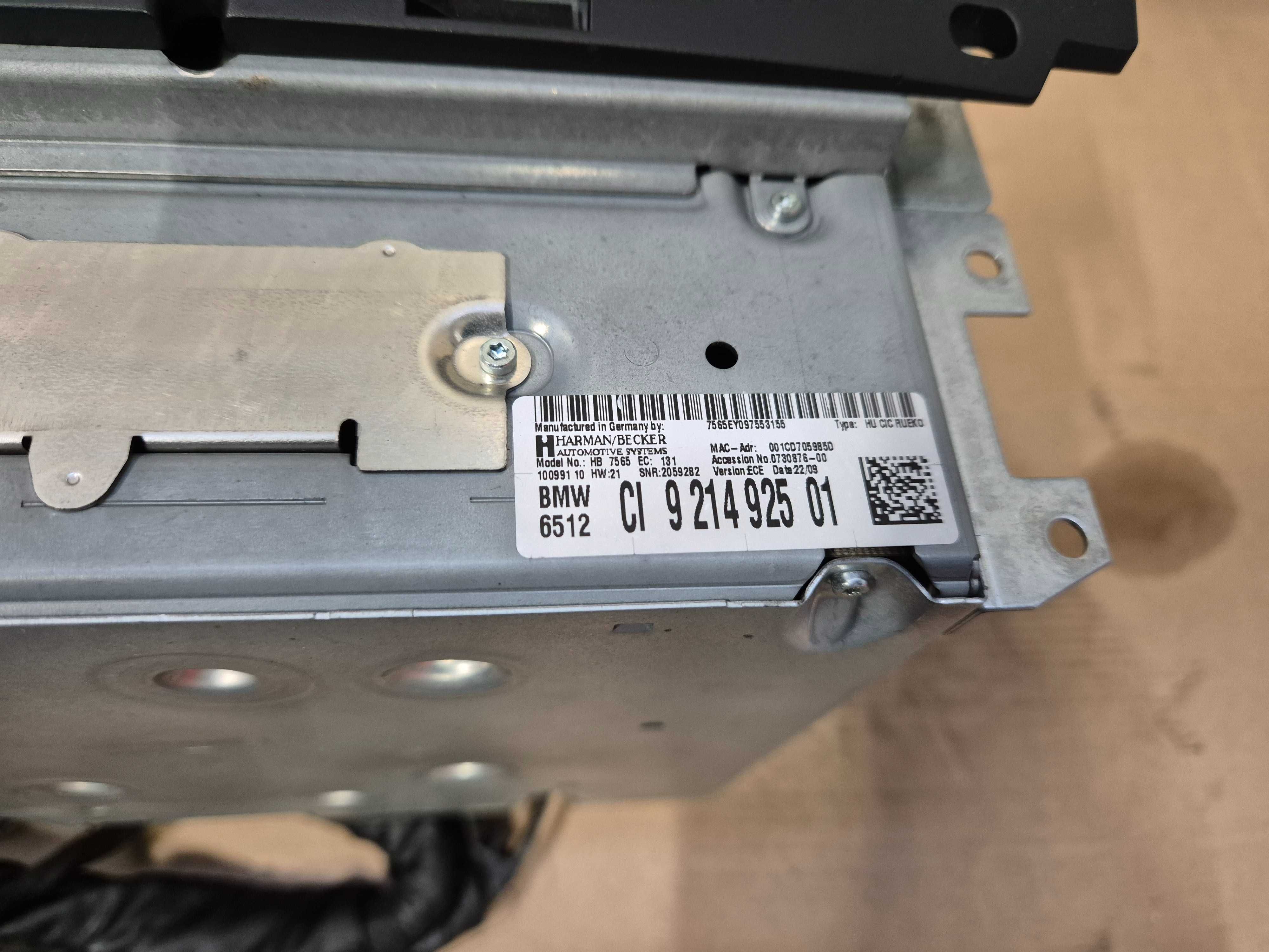 BMW e60 zestaw CIC radio wyświetlacz idrive nawigacja 09rok