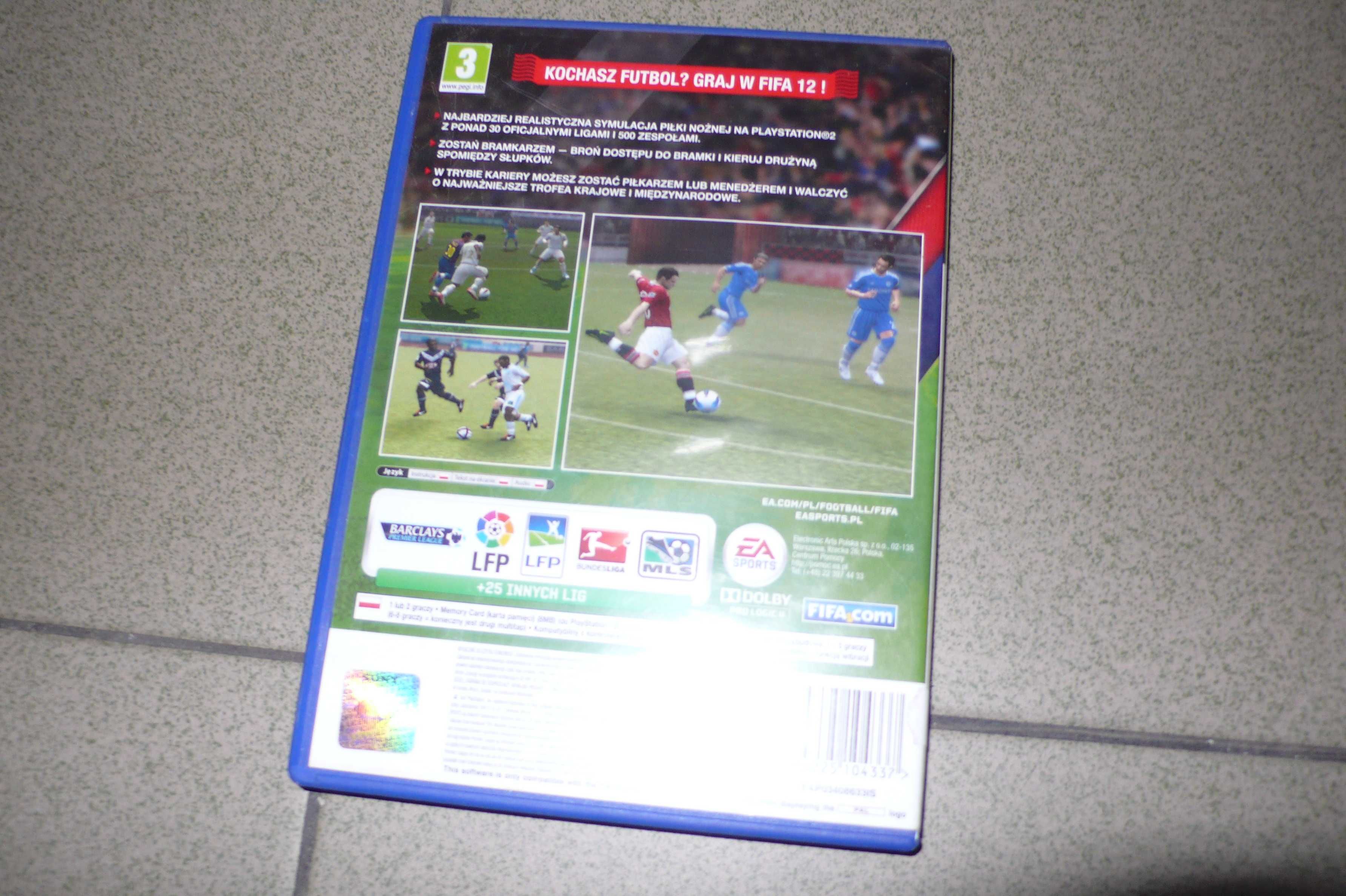 Fifa 12 PL po polsku PS2 Playstation 2