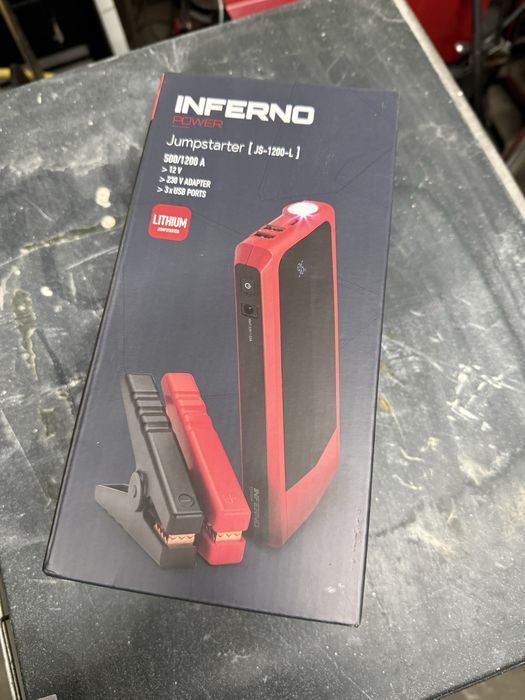 INFERNO Jumpstarter JS-1200-L Odpalarka do samochodów Power Bank