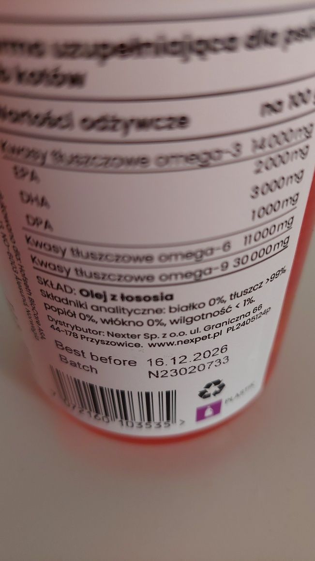 Olej z łososia Briliant 300 ml