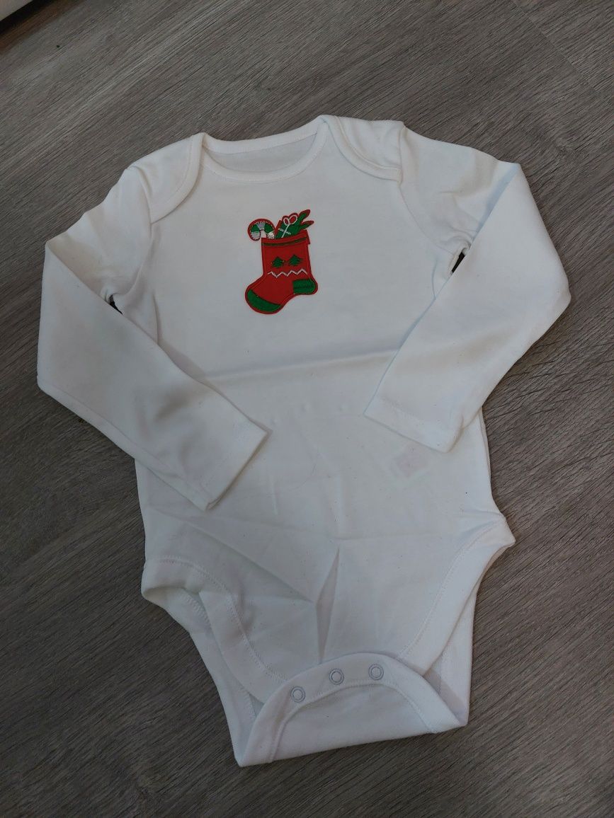 Spódniczka Tiulowa +body ( Świeta )18-24 m-ce